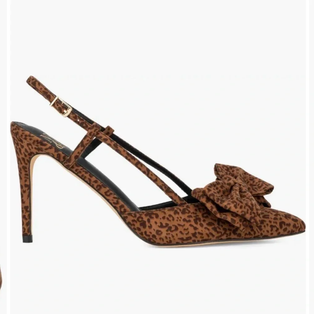 New York & Company Brown Patterned Heels